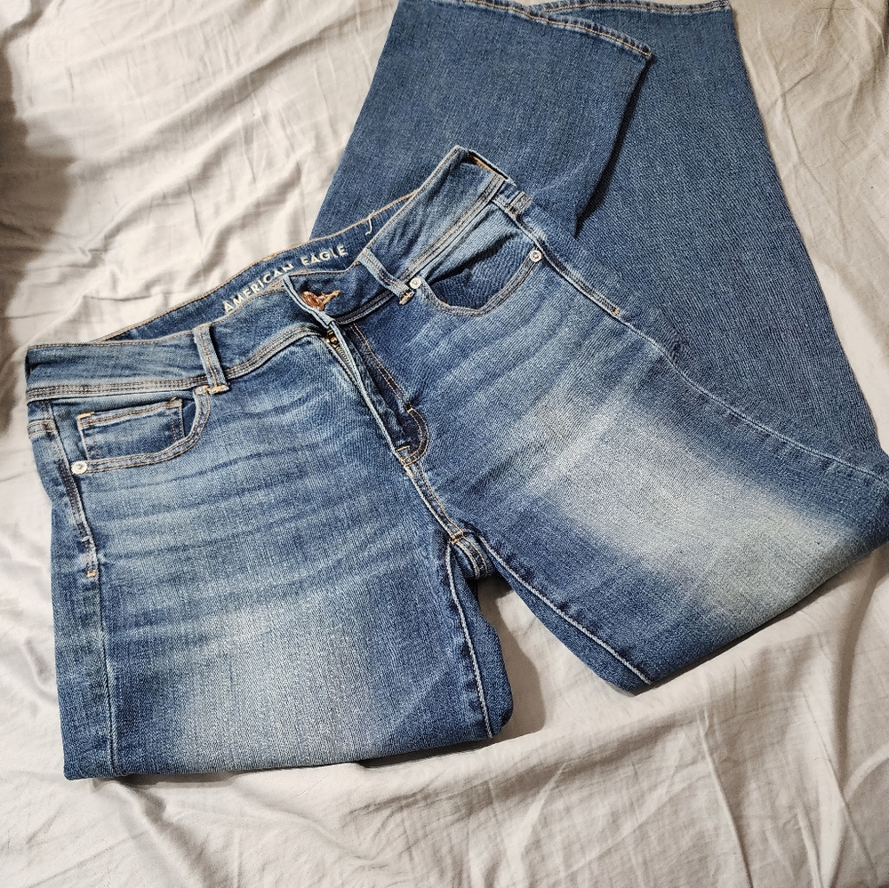 American Eagle skinny kick jeans size 10 Long